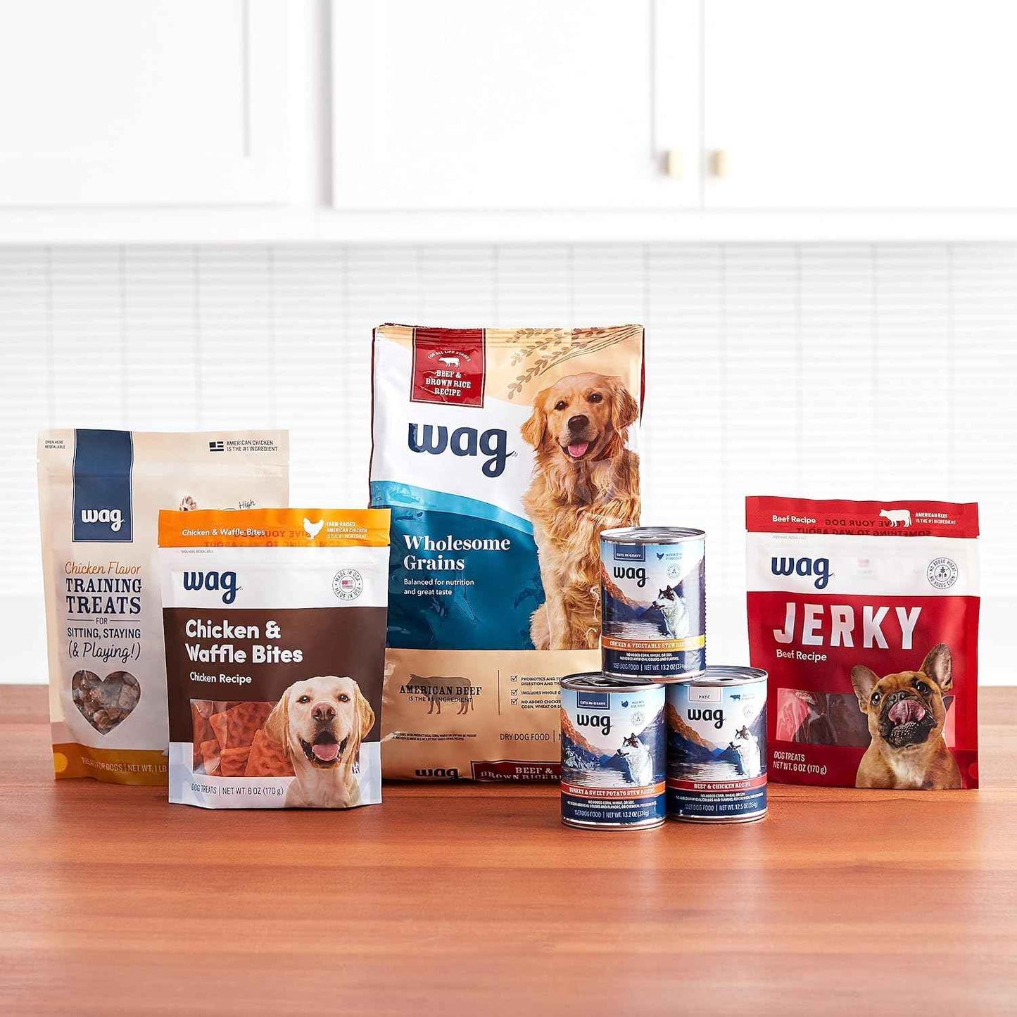 Amazon Brand - Wag Peanut Butter & Banana Flavor Training Treats for Dogs, 2 pound (pack of 1)