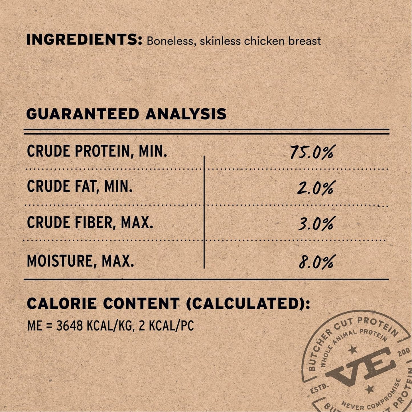 Vital Essentials Chicken Breast Dog Treats, 10 oz | Freeze-Dried Raw | Single Ingredient | Premium Quality High Protein Training Treats | Grain Free, Gluten Free, Filler Free
